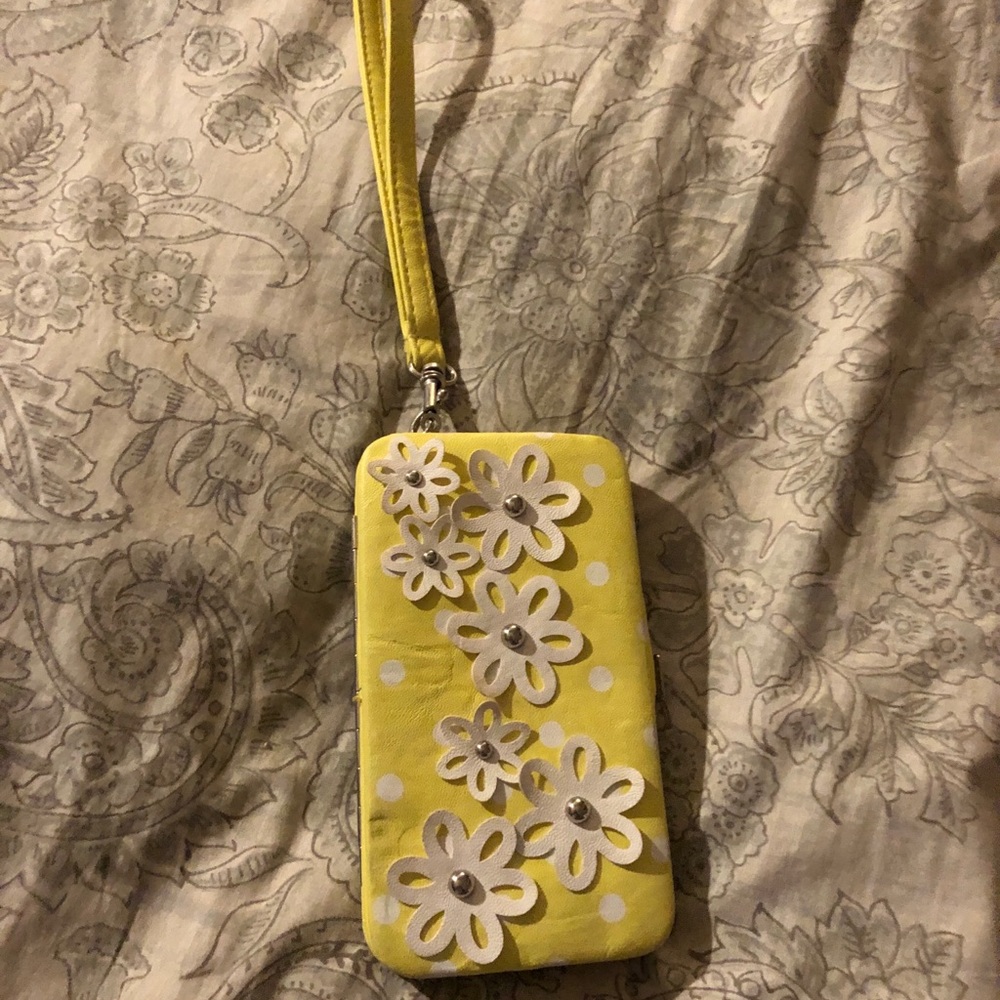 Cute Yellow Flowers Phone Wallet